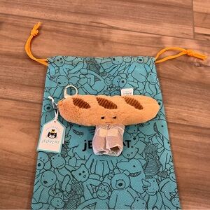 Jellycat Amuseables Baguette Bag Charm W/DustBag 100%Authentic NWT US SHIP FAST